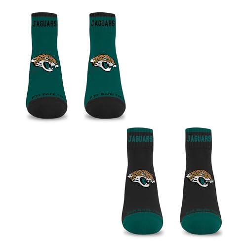 For Bare Feet NFL JACKSONVILLE JAGUARS Front and Center 2 Pack Team Colors Large - Sports Gifts, Sports Memorabilia, Sports Collectibles, Fan Shop