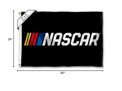 WinCraft NASCAR Logo 2x3 Foot Small Flag - Sports Collectibles, Sports Memorabilia, Sports Fan Shop, Sports Gifts