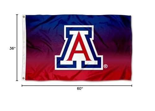 College Flags & Banners Co. Arizona Wildcats Two Tone Gradient Flag - Sports Collectibles, Sports Memorabilia, Sports Fan Shop, Sports Gifts