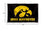 College Flags & Banners Co. Iowa Hawkeyes Black University Large College Flag - Sports Collectibles, Sports Memorabilia, Sports Fan Shop, Sports Gifts
