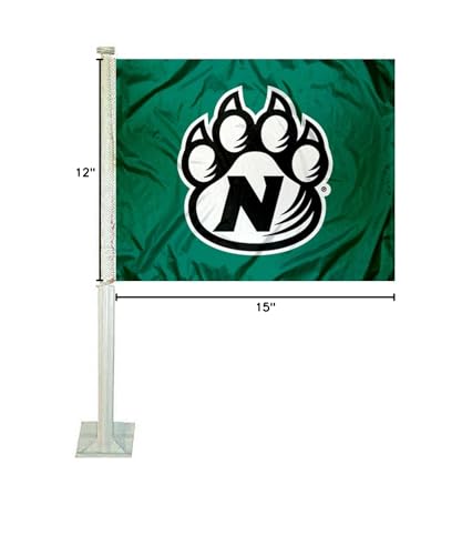 College Flags & Banners Co. Northwest Missouri State Bearcats Car Flag - Sports Collectibles, Sports Memorabilia, Sports Fan Shop, Sports Gifts