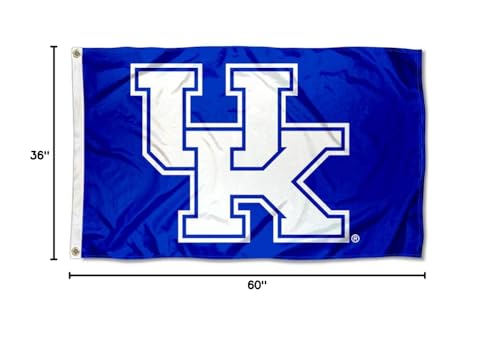 College Flags & Banners Co. Kentucky Wildcats New UK and USA Flag 3x5 Set - Sports Collectibles, Sports Memorabilia, Sports Fan Shop, Sports Gifts