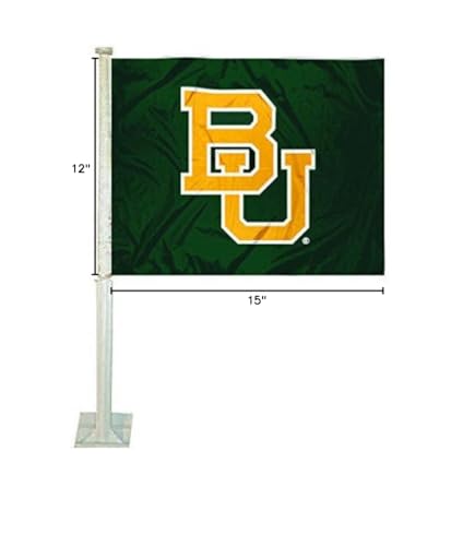 College Flags & Banners Co. Baylor BU Bears Car and Auto Flag - Sports Collectibles, Sports Memorabilia, Sports Fan Shop, Sports Gifts