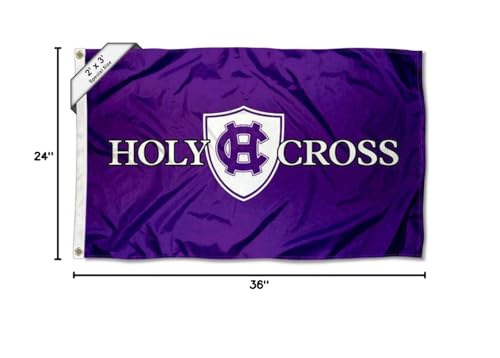 College Flags & Banners Co. Holy Cross Crusaders Small 2x3 Foot Flag - Sports Collectibles, Sports Memorabilia, Sports Fan Shop, Sports Gifts