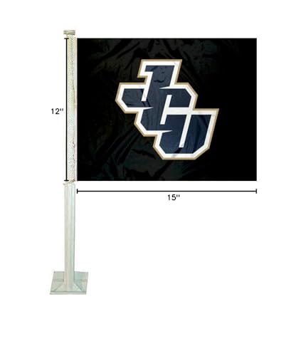 College Flags & Banners Co. John Carroll Blue Streaks JCU Logo Car Window Flag - Sports Collectibles, Sports Memorabilia, Sports Fan Shop, Sports Gifts