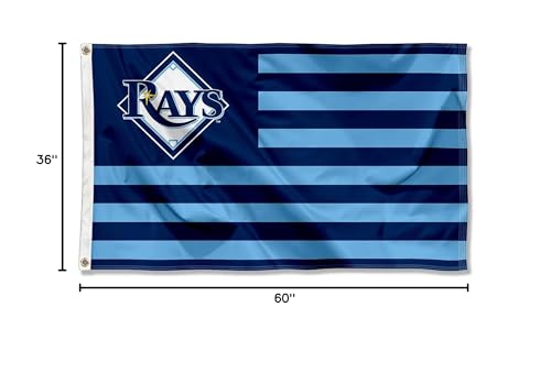 WinCraft Tampa Bay Rays Nation Flag 3x5 Banner - Sports Collectibles, Sports Memorabilia, Sports Fan Shop, Sports Gifts