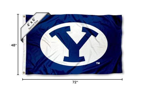 College Flags & Banners Co. BYU Cougars 4 ft x 6 ft Flag - Sports Collectibles, Sports Memorabilia, Sports Fan Shop, Sports Gifts