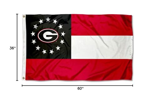 College Flags & Banners Co. Georgia Bulldogs State of Flag and USA 3x5 Set - Sports Collectibles, Sports Memorabilia, Sports Fan Shop, Sports Gifts