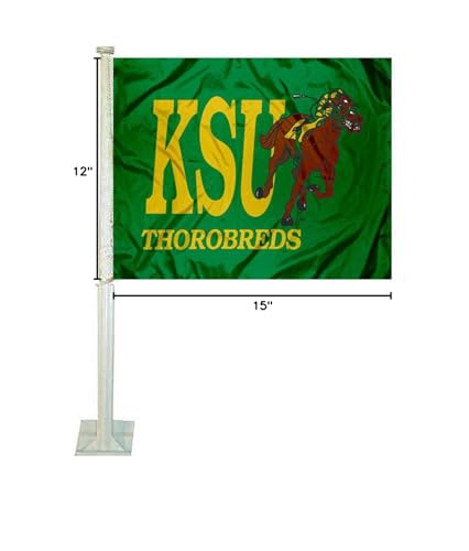 College Flags & Banners Co. Kentucky State Thorobreds Car Flag - Sports Collectibles, Sports Memorabilia, Sports Fan Shop, Sports Gifts