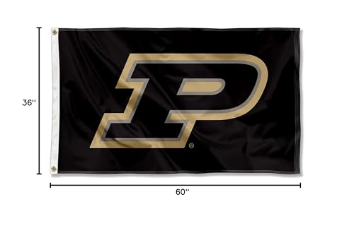 College Flags & Banners Co. Purdue Boilermakers Embroidered and Stitched Nylon Flag - Sports Collectibles, Sports Memorabilia, Sports Fan Shop, Sports Gifts