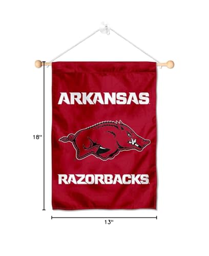 College Flags & Banners Co. Arkansas Razorbacks Banner for Windows Doors and Walls - Sports Collectibles, Sports Memorabilia, Sports Fan Shop, Sports Gifts