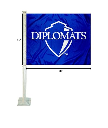 College Flags & Banners Co. Franklin and Marshall Diplomats Car Flag - Sports Collectibles, Sports Memorabilia, Sports Fan Shop, Sports Gifts