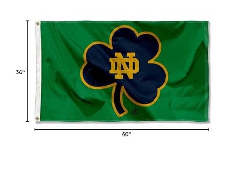 WinCraft Irish Shamrock 3x5 Banner Flag - Sports Collectibles, Sports Memorabilia, Sports Fan Shop, Sports Gifts