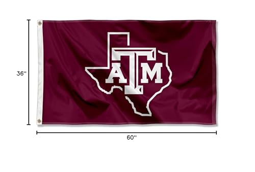College Flags & Banners Co. Texas A&M University Lone Star 3x5 Flag - Sports Collectibles, Sports Memorabilia, Sports Fan Shop, Sports Gifts