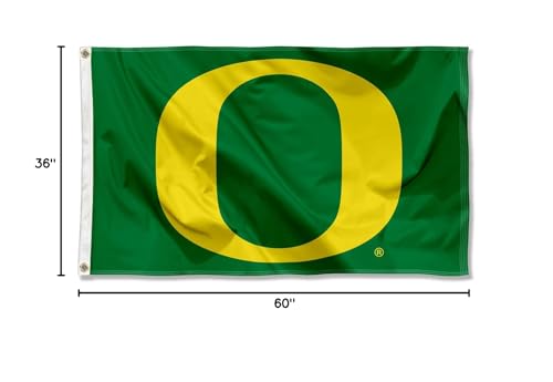 WinCraft Oregon Green 3x5 Banner Flag - Sports Collectibles, Sports Memorabilia, Sports Fan Shop, Sports Gifts