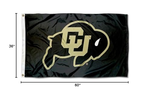 College Flags & Banners Co. University of Colorado Flag and USA 3x5 Set - Sports Collectibles, Sports Memorabilia, Sports Fan Shop, Sports Gifts