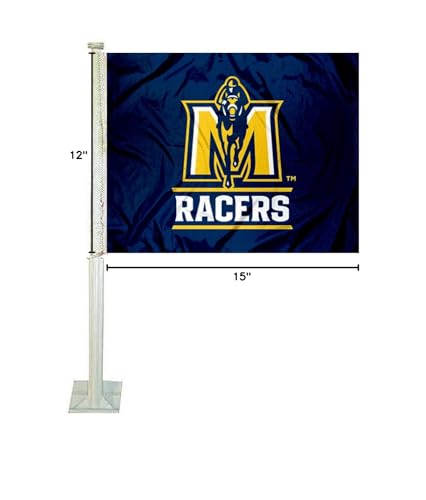 College Flags & Banners Co. Murray State Racers Car Flag - Sports Collectibles, Sports Memorabilia, Sports Fan Shop, Sports Gifts