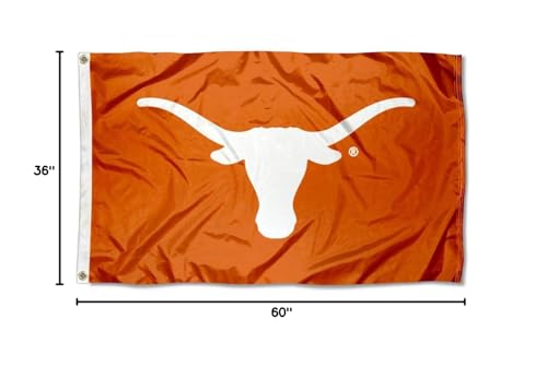 College Flags & Banners Co. University of Texas Bevo and USA Flag 3x5 Set - Sports Collectibles, Sports Memorabilia, Sports Fan Shop, Sports Gifts