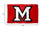 Miami Redhawks Beveled M Flag and USA 3x5 Flag Set - Sports Collectibles, Sports Memorabilia, Sports Fan Shop, Sports Gifts