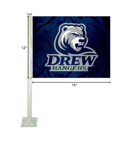 College Flags & Banners Co. Drew Rangers Car Flag - Sports Collectibles, Sports Memorabilia, Sports Fan Shop, Sports Gifts