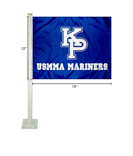 College Flags & Banners Co. US Merchant Marine Mariners Car Flag - Sports Collectibles, Sports Memorabilia, Sports Fan Shop, Sports Gifts