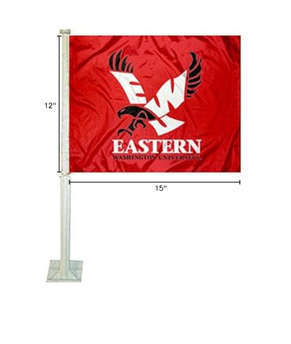 College Flags & Banners Co. EWU Eagles Car and Auto Flag - Sports Collectibles, Sports Memorabilia, Sports Fan Shop, Sports Gifts