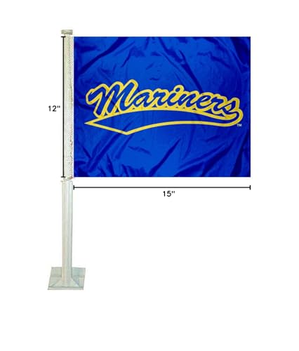 College Flags & Banners Co. Maine Maritime Mariners Car Flag - Sports Collectibles, Sports Memorabilia, Sports Fan Shop, Sports Gifts