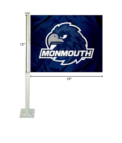 College Flags & Banners Co. Monmouth Hawks Car Flag - Sports Collectibles, Sports Memorabilia, Sports Fan Shop, Sports Gifts