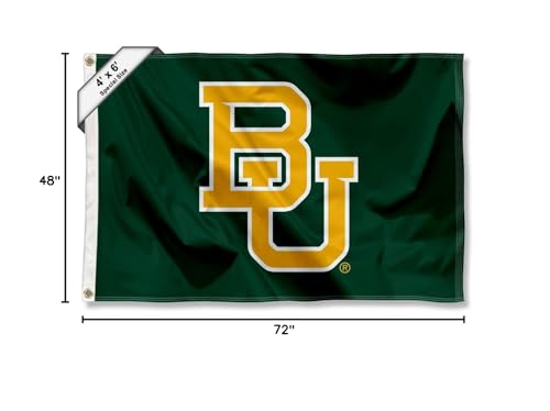 College Flags & Banners Co. Baylor BU Bears 4 ft x 6 ft Flag - Sports Collectibles, Sports Memorabilia, Sports Fan Shop, Sports Gifts
