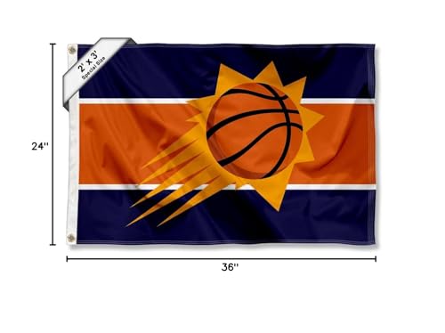 WinCraft Phoenix Suns Small 2x3 Foot Banner Flag - Sports Collectibles, Sports Memorabilia, Sports Fan Shop, Sports Gifts