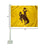 College Flags & Banners Co. Wyoming Cowboys Gold Car Flag - Sports Collectibles, Sports Memorabilia, Sports Fan Shop, Sports Gifts