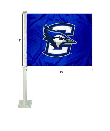College Flags & Banners Co. Creighton Jays Car and Auto Flag - Sports Collectibles, Sports Memorabilia, Sports Fan Shop, Sports Gifts