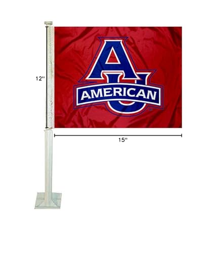 College Flags & Banners Co. American Eagles Car Flag - Sports Collectibles, Sports Memorabilia, Sports Fan Shop, Sports Gifts