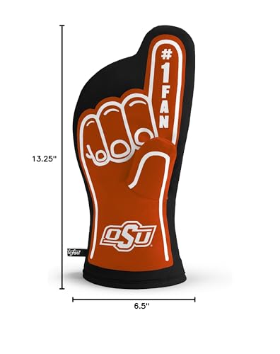 YouTheFan NCAA Oklahoma State Cowboys #1 Oven Mitt - Sports Collectibles, Sports Memorabilia, Sports Fan Shop, Sports Gifts