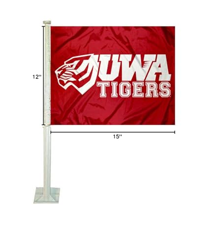 College Flags & Banners Co. West Alabama Tigers Car Flag - Sports Collectibles, Sports Memorabilia, Sports Fan Shop, Sports Gifts