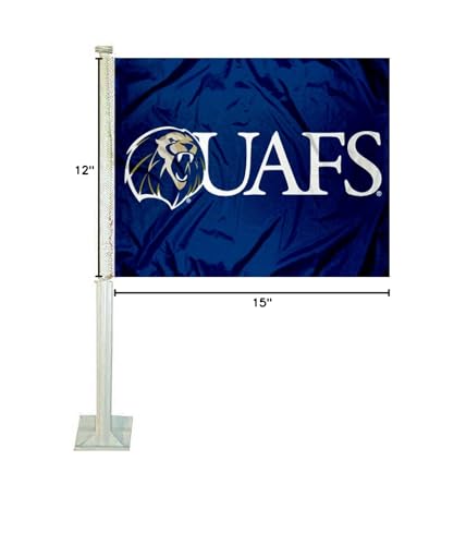College Flags & Banners Co. UA Fort Smith Lions Car Flag - Sports Collectibles, Sports Memorabilia, Sports Fan Shop, Sports Gifts