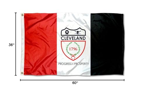 Sports Flags Pennants Company City of Cleveland Flag 3x5 Foot Banner - Sports Collectibles, Sports Memorabilia, Sports Fan Shop, Sports Gifts