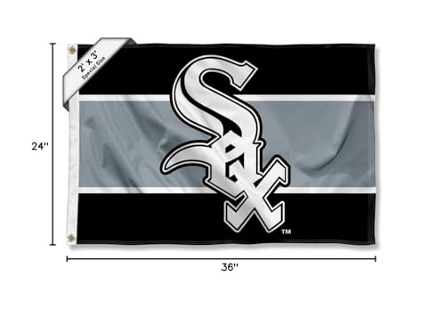 WinCraft Chicago White Sox 2x3 Foot Small Flag - Sports Collectibles, Sports Memorabilia, Sports Fan Shop, Sports Gifts