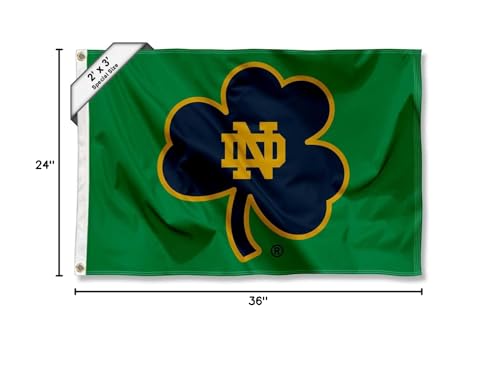 WinCraft Irish Shamrock Small 2x3 Foot Flag - Sports Collectibles, Sports Memorabilia, Sports Fan Shop, Sports Gifts