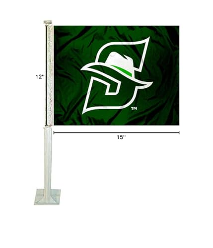College Flags & Banners Co. Stetson Hatters Car Flag - Sports Collectibles, Sports Memorabilia, Sports Fan Shop, Sports Gifts
