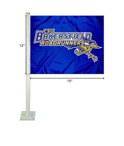 College Flags & Banners Co. Cal State Bakersfield Road Runners Car Flag - Sports Collectibles, Sports Memorabilia, Sports Fan Shop, Sports Gifts