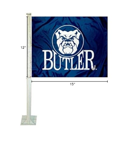 College Flags & Banners Co. Butler Bulldogs Car and Auto Flag - Sports Collectibles, Sports Memorabilia, Sports Fan Shop, Sports Gifts