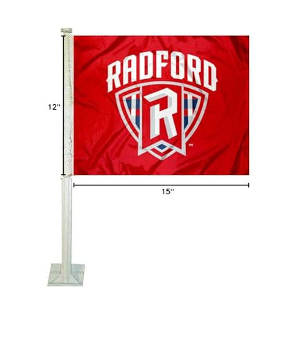 College Flags & Banners Co. Radford Highlanders Shield Car Flag - Sports Collectibles, Sports Memorabilia, Sports Fan Shop, Sports Gifts