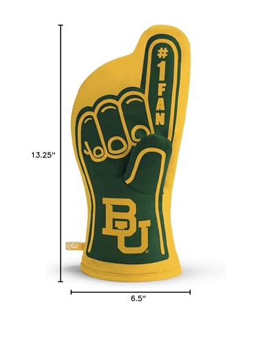 YouTheFan NCAA Baylor Bears #1 Oven Mitt - Sports Collectibles, Sports Memorabilia, Sports Fan Shop, Sports Gifts