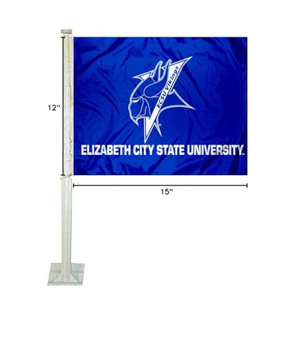 College Flags & Banners Co. Elizabeth City State Vikings Car Flag - Sports Collectibles, Sports Memorabilia, Sports Fan Shop, Sports Gifts
