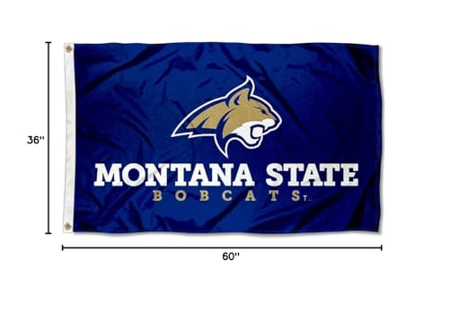 College Flags & Banners Co. Montana State MSU Bobcats Flag and USA 3x5 Flag Set - Sports Collectibles, Sports Memorabilia, Sports Fan Shop, Sports Gifts