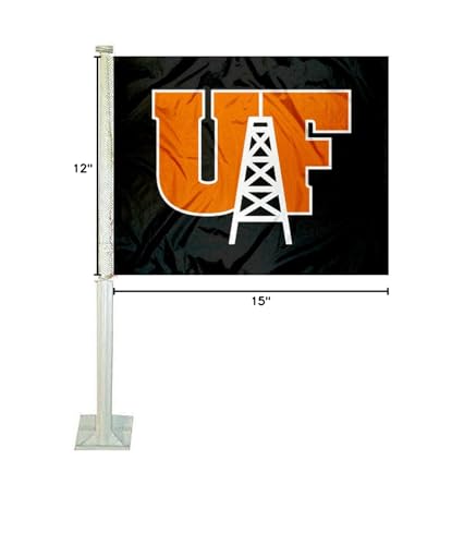 College Flags & Banners Co. Findlay Oilers Car Flag - Sports Collectibles, Sports Memorabilia, Sports Fan Shop, Sports Gifts