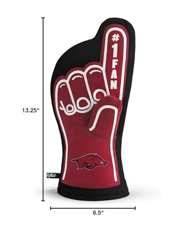 YouTheFan NCAA Arkansas Razorbacks #1 Oven Mitt - Sports Collectibles, Sports Memorabilia, Sports Fan Shop, Sports Gifts