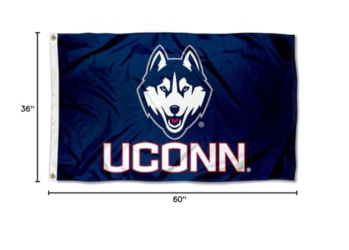 College Flags & Banners Co. UCONN Huskies and USA Flag 3x5 Set - Sports Collectibles, Sports Memorabilia, Sports Fan Shop, Sports Gifts