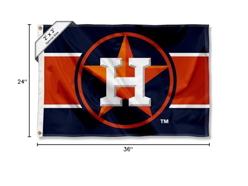 WinCraft Houston Astros 2x3 Foot Small Flag - Sports Collectibles, Sports Memorabilia, Sports Fan Shop, Sports Gifts